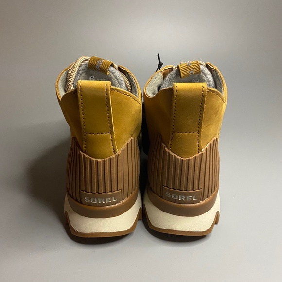 Sorel Kinetic Caribou Boots Sneakers Camel Brown Quarry Grey - Picture 4 of 5